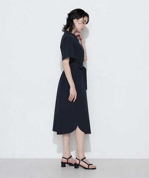 COMME CA COMFORT / コムサ・コンフォート（Lサイズ） ロング・マキシ丈ワンピース | 〔 TALLサイズ 〕 タイプライター ロングシャツドレス | 詳細12