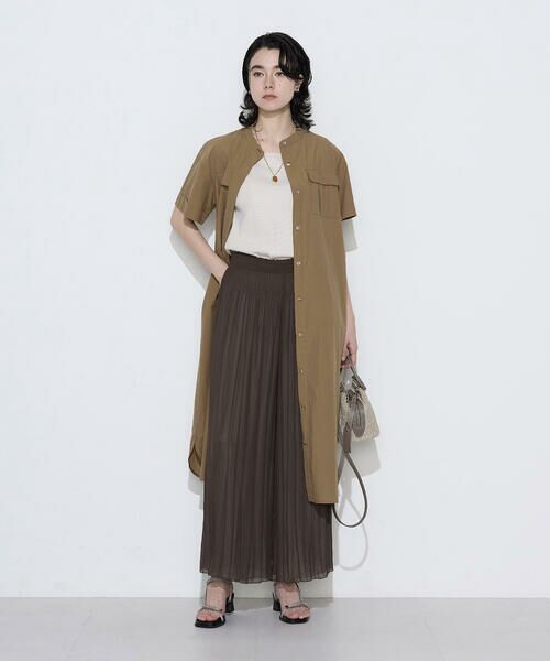 COMME CA COMFORT / コムサ・コンフォート（Lサイズ） ロング・マキシ丈ワンピース | 〔 TALLサイズ 〕 タイプライター ロングシャツドレス | 詳細25