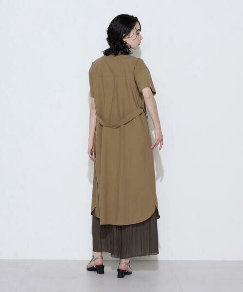 COMME CA COMFORT / コムサ・コンフォート（Lサイズ） ロング・マキシ丈ワンピース | 〔 TALLサイズ 〕 タイプライター ロングシャツドレス | 詳細27