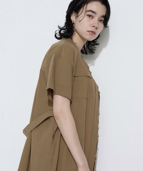 COMME CA COMFORT / コムサ・コンフォート（Lサイズ） ロング・マキシ丈ワンピース | 〔 TALLサイズ 〕 タイプライター ロングシャツドレス | 詳細28