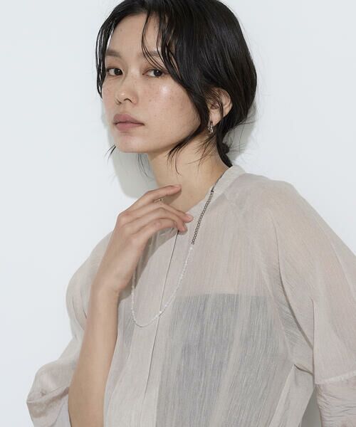 COMME CA COMFORT / コムサ・コンフォート（Lサイズ） シャツ・ブラウス | 〔 TALLサイズ 〕 リネンポリエステルオーガンジー ラグランスリーブシャツ羽織り | 詳細19