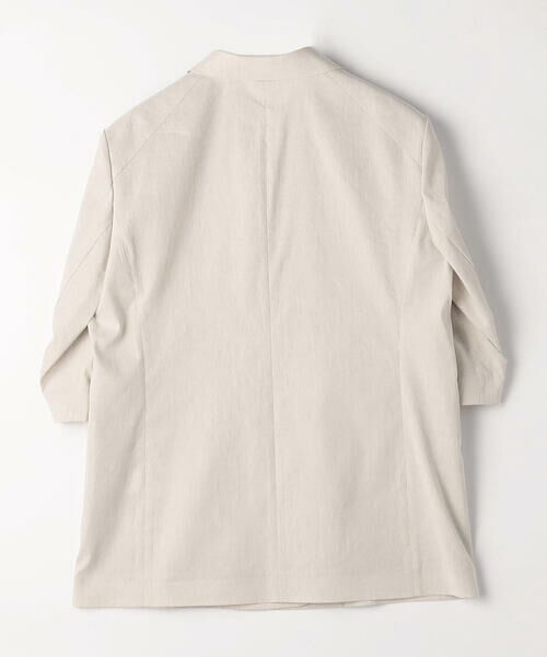 COMME CA COMFORT / コムサ・コンフォート（Lサイズ） テーラードジャケット | 〔 TALLサイズ 〕 リネン／トリアセテートストレッチ ダブルブレストジャケット | 詳細24