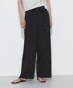 COMME CA COMFORT / コムサ・コンフォート（Lサイズ） その他パンツ | 〔 TALLサイズ 〕 リネン／トリアセテート ハイウエストパンツ