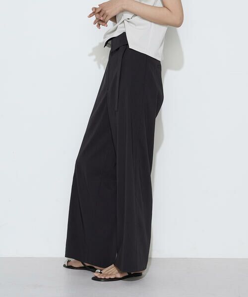 COMME CA COMFORT / コムサ・コンフォート（Lサイズ） その他パンツ | 〔 TALLサイズ 〕 リネン／トリアセテート ハイウエストパンツ | 詳細3