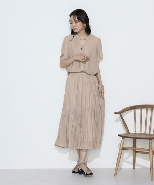 COMME CA COMFORT / コムサ・コンフォート（Lサイズ） シャツ・ブラウス | 〔 TALLサイズ 〕 【セットアップ対応】カッセンシフォンオーガンジー フレアブラウス | 詳細14