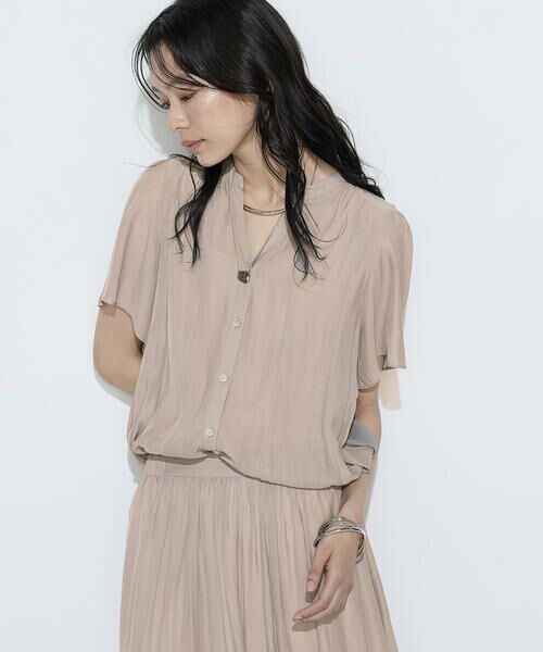 COMME CA COMFORT / コムサ・コンフォート（Lサイズ） シャツ・ブラウス | 〔 TALLサイズ 〕 【セットアップ対応】カッセンシフォンオーガンジー フレアブラウス | 詳細16