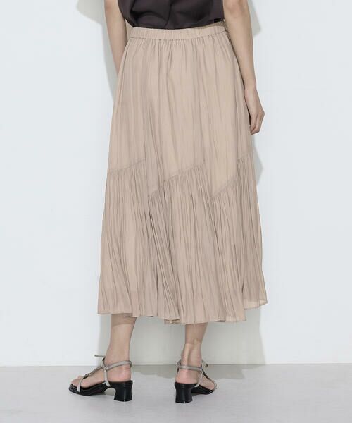 COMME CA COMFORT / コムサ・コンフォート（Lサイズ） ロング・マキシ丈スカート | 〔 TALLサイズ 〕 【セットアップ対応】カッセンシフォンオーガンジー アシンメトリーギャザースカート | 詳細16