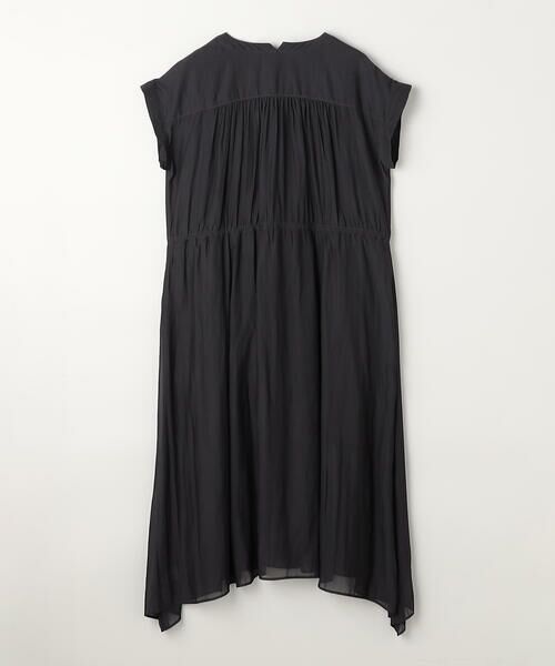 COMME CA COMFORT / コムサ・コンフォート（Lサイズ） ロング・マキシ丈ワンピース | 〔 TALLサイズ 〕 カッセンシフォン シャツドレス | 詳細3