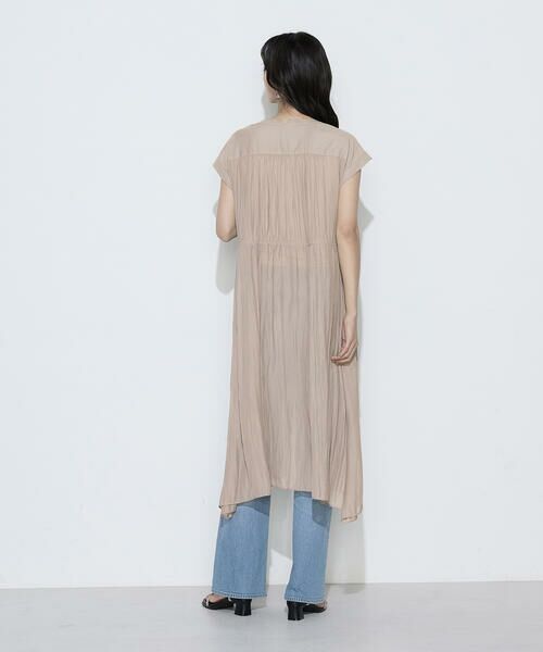 COMME CA COMFORT / コムサ・コンフォート（Lサイズ） ロング・マキシ丈ワンピース | 〔 TALLサイズ 〕 カッセンシフォン シャツドレス | 詳細15