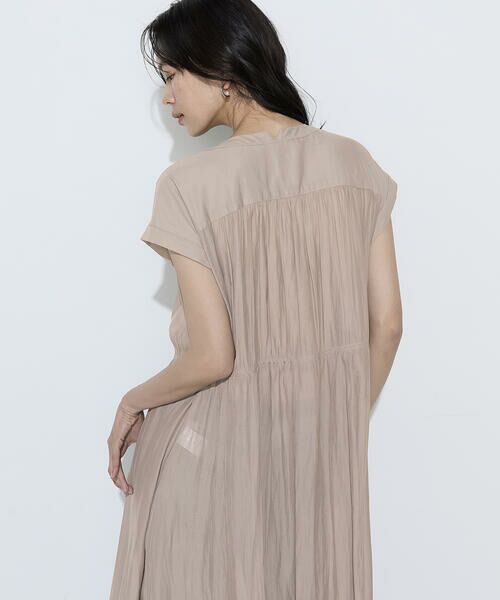 COMME CA COMFORT / コムサ・コンフォート（Lサイズ） ロング・マキシ丈ワンピース | 〔 TALLサイズ 〕 カッセンシフォン シャツドレス | 詳細16