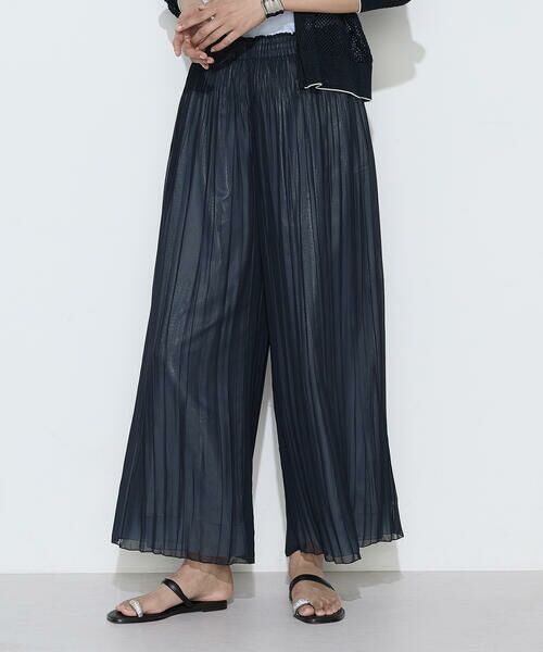 COMME CA COMFORT / コムサ・コンフォート（Lサイズ） その他パンツ | 〔 TALLサイズ 〕 割繊×シフォン プリーツパンツ | 詳細20