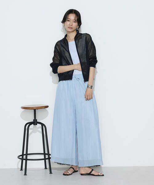 COMME CA COMFORT / コムサ・コンフォート（Lサイズ） その他パンツ | 〔 TALLサイズ 〕 割繊×シフォン プリーツパンツ | 詳細10