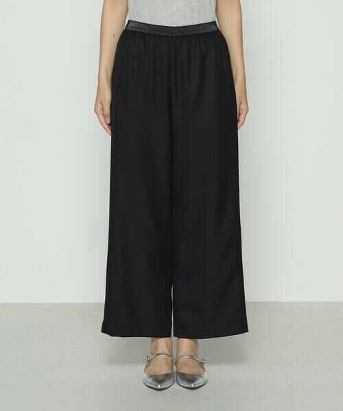 COMME CA COMFORT / コムサ・コンフォート（Lサイズ） その他パンツ | 〔 +サイズ 〕 麻調合繊 ワイドパンツ | 詳細9