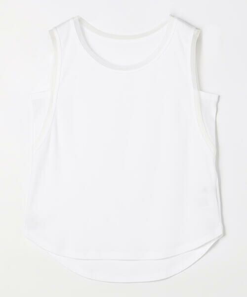 COMME CA COMFORT / コムサ・コンフォート（Lサイズ） タンクトップ | 〔 TALLサイズ 〕 スビンコットンフライス タンクトップ（01:ホワイト）