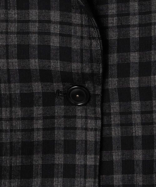 COMME CA COMFORT / コムサ・コンフォート（Lサイズ） テーラードジャケット | 〔 TALLサイズ 〕 【セットアップ対応】接結チェック シアージャケット | 詳細11