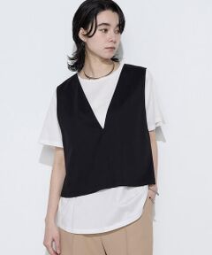 COMME CA COMFORT / コムサ・コンフォート（Lサイズ） Tシャツ | 〔 TALLサイズ 〕 スーピマコットンポンチセットTシャツ