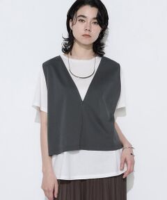 COMME CA COMFORT / コムサ・コンフォート（Lサイズ） Tシャツ | 〔 TALLサイズ 〕 スーピマコットンポンチセットTシャツ