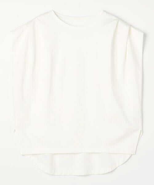 COMME CA COMFORT / コムサ・コンフォート（Lサイズ） カットソー | 〔 TALLサイズ 〕 スーピマコットンポンチ肩タックデザインTシャツ | 詳細7