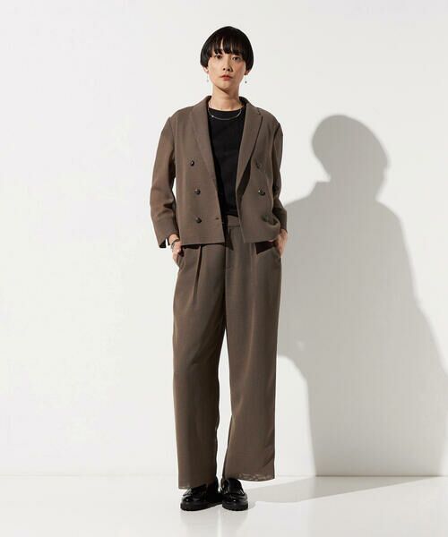 COMME CA COMFORT / コムサ・コンフォート（Lサイズ） カットソー | 〔 TALLサイズ 〕 スーピマコットンポンチ肩タックデザインTシャツ | 詳細9