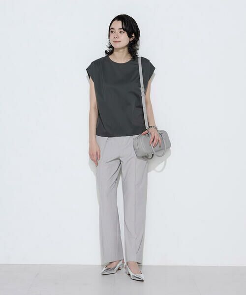 COMME CA COMFORT / コムサ・コンフォート（Lサイズ） カットソー | 〔 TALLサイズ 〕 スーピマコットンポンチ肩タックデザインTシャツ | 詳細19