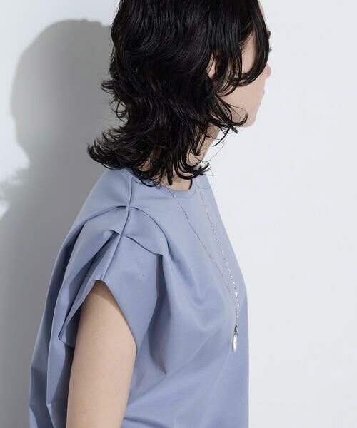 COMME CA COMFORT / コムサ・コンフォート（Lサイズ） カットソー | 〔 TALLサイズ 〕 スーピマコットンポンチ肩タックデザインTシャツ | 詳細29