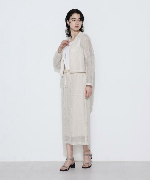 COMME CA COMFORT / コムサ・コンフォート（Lサイズ） ロング・マキシ丈スカート | 〔 TALLサイズ 〕 【セットアップ対応】リネンシアーラッセル タイトスカート | 詳細7