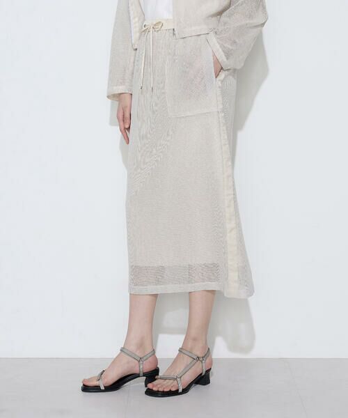 COMME CA COMFORT / コムサ・コンフォート（Lサイズ） ロング・マキシ丈スカート | 〔 TALLサイズ 〕 【セットアップ対応】リネンシアーラッセル タイトスカート | 詳細9