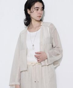 COMME CA COMFORT / コムサ・コンフォート（Lサイズ） ブルゾン | 〔 TALLサイズ 〕 【セットアップ対応】リネンシアーラッセル ブルゾン