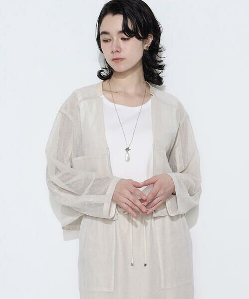 COMME CA COMFORT / コムサ・コンフォート（Lサイズ） ブルゾン | 〔 TALLサイズ 〕 【セットアップ対応】リネンシアーラッセル ブルゾン | 詳細12