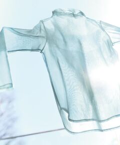 COMME CA COMFORT / コムサ・コンフォート（Lサイズ） カットソー | 〔 TALLサイズ 〕 デニムライクプリント シアープルオーバー