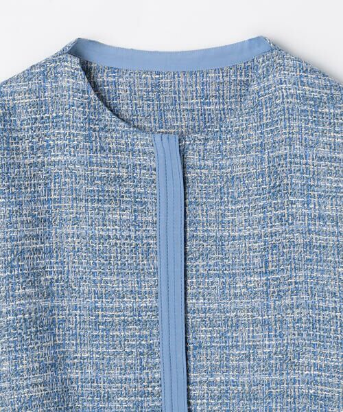 COMME CA COMFORT / コムサ・コンフォート（Lサイズ） ブルゾン | 〔 TALLサイズ 〕 デニムライク ツイードブルゾン | 詳細3