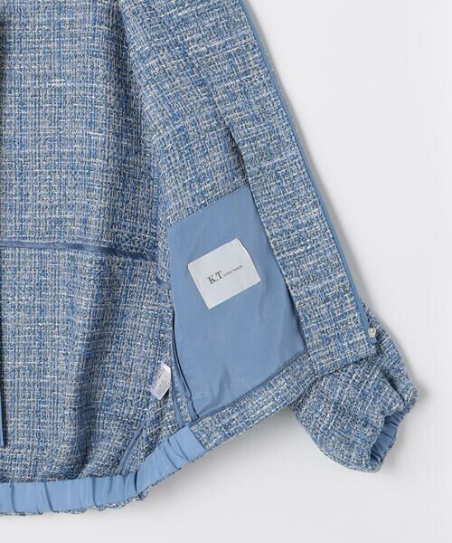 COMME CA COMFORT / コムサ・コンフォート（Lサイズ） ブルゾン | 〔 TALLサイズ 〕 デニムライク ツイードブルゾン | 詳細7