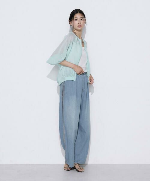 COMME CA COMFORT / コムサ・コンフォート（Lサイズ） カーディガン・ボレロ | 〔 TALLサイズ 〕 天竺編み シアージップアップニット | 詳細12