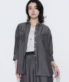 COMME CA COMFORT / コムサ・コンフォート（Lサイズ） シャツ・ブラウス | 〔 +サイズ 〕 オトナシャンブレー たっぷりシャツ