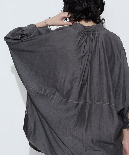 COMME CA COMFORT / コムサ・コンフォート（Lサイズ） シャツ・ブラウス | 〔 +サイズ 〕 オトナシャンブレー たっぷりシャツ | 詳細4