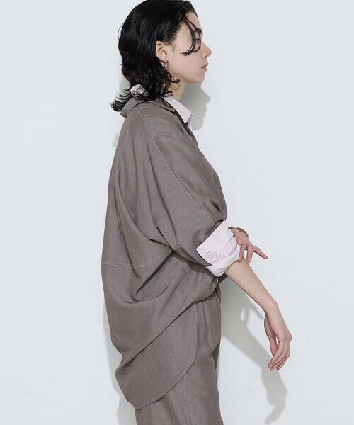 COMME CA COMFORT / コムサ・コンフォート（Lサイズ） シャツ・ブラウス | 〔 +サイズ 〕 オトナシャンブレー たっぷりシャツ | 詳細12