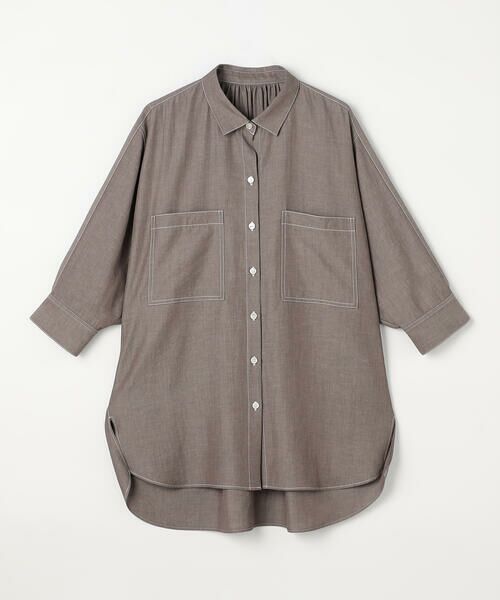 COMME CA COMFORT / コムサ・コンフォート（Lサイズ） シャツ・ブラウス | 〔 +サイズ 〕 オトナシャンブレー たっぷりシャツ | 詳細13