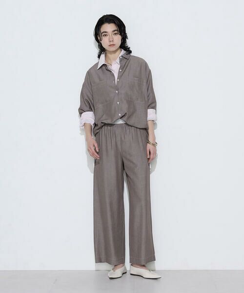 COMME CA COMFORT / コムサ・コンフォート（Lサイズ） シャツ・ブラウス | 〔 +サイズ 〕 オトナシャンブレー たっぷりシャツ | 詳細7