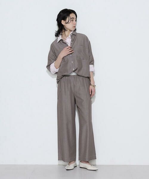 COMME CA COMFORT / コムサ・コンフォート（Lサイズ） シャツ・ブラウス | 〔 +サイズ 〕 オトナシャンブレー たっぷりシャツ | 詳細8