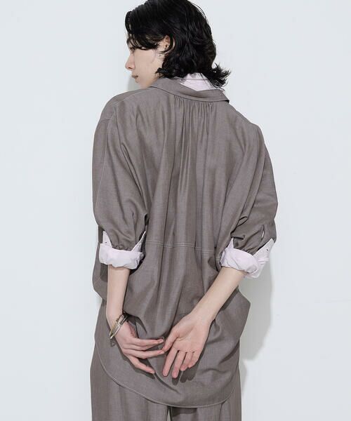 COMME CA COMFORT / コムサ・コンフォート（Lサイズ） シャツ・ブラウス | 〔 +サイズ 〕 オトナシャンブレー たっぷりシャツ | 詳細11