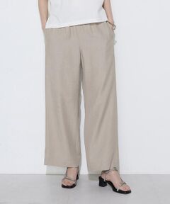 COMME CA COMFORT / コムサ・コンフォート（Lサイズ） その他パンツ | 〔 +サイズ 〕 オトナシャンブレー タックワイドパンツ