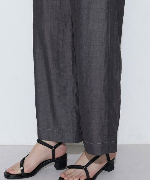 COMME CA COMFORT / コムサ・コンフォート（Lサイズ） その他パンツ | 〔 +サイズ 〕 オトナシャンブレー タックワイドパンツ | 詳細5