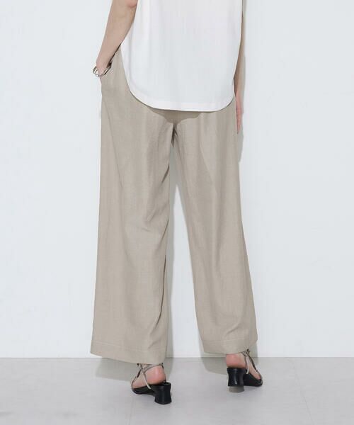 COMME CA COMFORT / コムサ・コンフォート（Lサイズ） その他パンツ | 〔 +サイズ 〕 オトナシャンブレー タックワイドパンツ | 詳細19