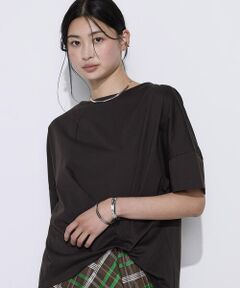 COMME CA COMFORT / コムサ・コンフォート（Lサイズ） カットソー | 〔 +サイズ 〕 プレーティング天竺 ワンタックプルオーバー