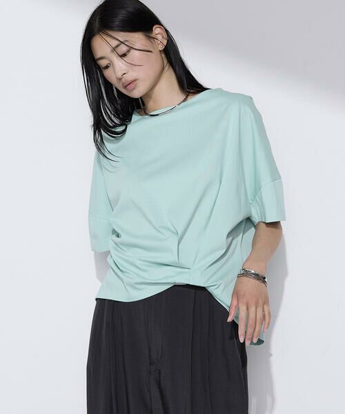 COMME CA COMFORT / コムサ・コンフォート（Lサイズ） カットソー | 〔 +サイズ 〕 プレーティング天竺 ワンタックプルオーバー | 詳細16