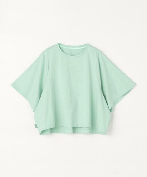 COMME CA COMFORT / コムサ・コンフォート（Lサイズ） カットソー | 〔 +サイズ 〕 プレーティング天竺 テントラインプルオーバー（29:ミント）