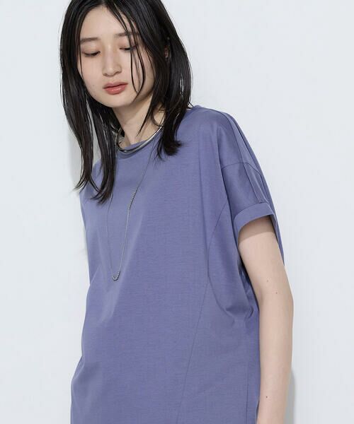 COMME CA COMFORT / コムサ・コンフォート（Lサイズ） カットソー | 〔 +サイズ 〕 プレーティング天竺 ゆったりプルオーバー | 詳細10
