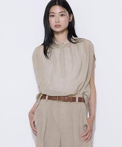 COMME CA COMFORT / コムサ・コンフォート（Lサイズ） シャツ・ブラウス | 〔 TALLサイズ 〕 【セットアップ対応】トリアセクールスラブ ブラウス