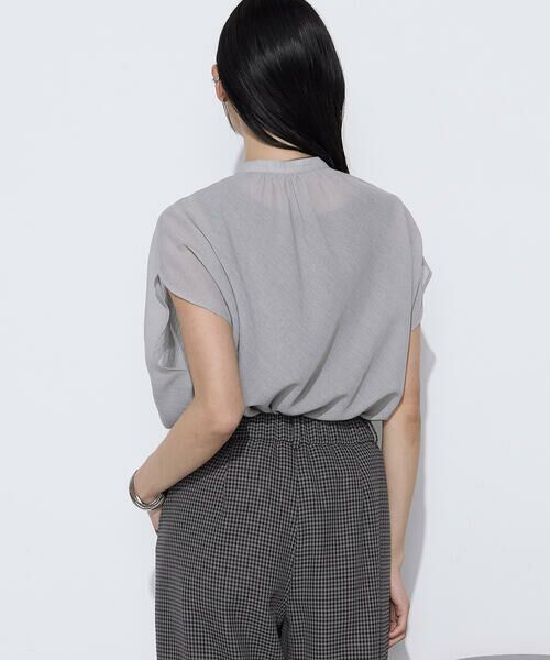 COMME CA COMFORT / コムサ・コンフォート（Lサイズ） シャツ・ブラウス | 〔 TALLサイズ 〕 【セットアップ対応】トリアセクールスラブ ブラウス | 詳細3
