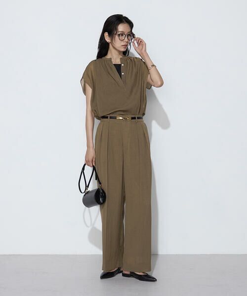 COMME CA COMFORT / コムサ・コンフォート（Lサイズ） シャツ・ブラウス | 〔 TALLサイズ 〕 【セットアップ対応】【RE:撚】トリアセクールスラブ ブラウス | 詳細21